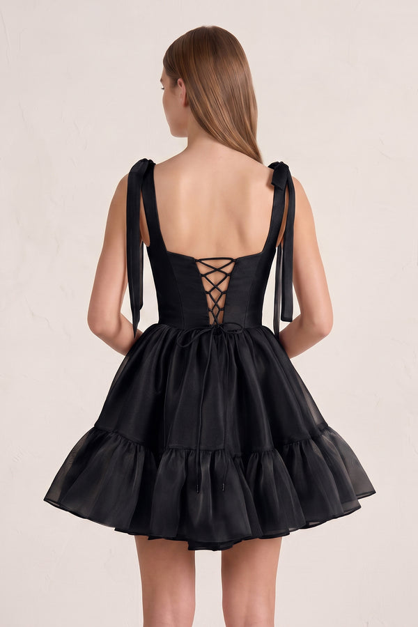 Black Stylish A-Line Sweetheart Short Homecoming Dress (2) | KISSPROM