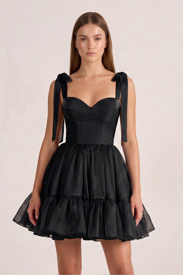 Black Stylish A-Line Sweetheart Short Homecoming Dress | KISSPROM