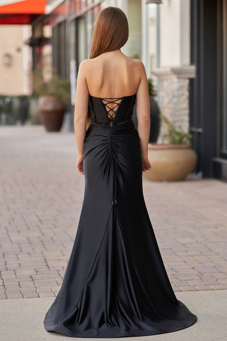 Pretty Mermaid Sweetheart Satin Green Long Evening Dress Prom Dresses