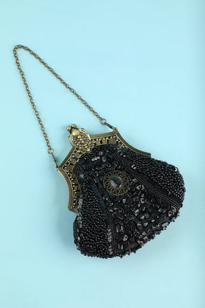 Black Vintage Evening Bag - KissProm