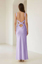 Bliss | Yellow Mermaid Satin V Neck Long Party Dress - KissProm