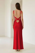 Bliss | Yellow Mermaid Satin V Neck Long Party Dress - KissProm