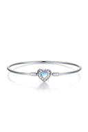Blue Heart Moonstone Bracelet Perfect Gift - KissProm