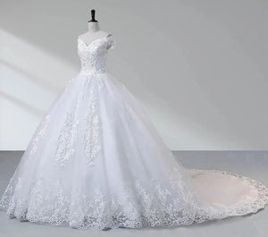 Royal Blue Lace Off the Shoulder Quinceanera Dresses with Flowers