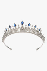 Blue Rhinestone Tiara Wedding - KissProm