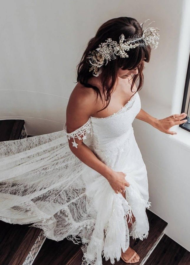 chinese dress ladies Women's Lace Tassel V-Neck Maxi Dress Boho Floral Lace Long Sleeve Flare  Ruffle Fringed Beach Summer Long Dress Blue at Amazon Women's Clothing store