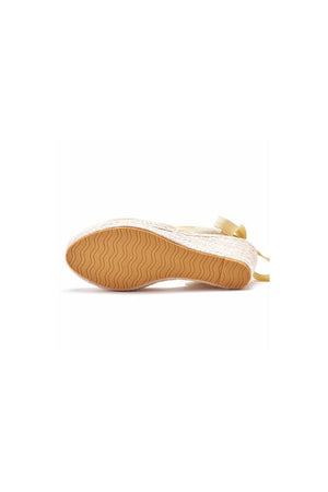 Bohemian Round Toe Platform Espadrille Wedge Heels - KissProm
