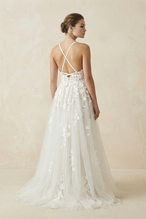 Boho Lace Wedding Dresses A Line Princess – Wedding Dresses by KissProm | Available at KissProm