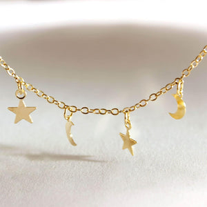 Boho Star Moon Gold Crescent Bracelets - KissProm