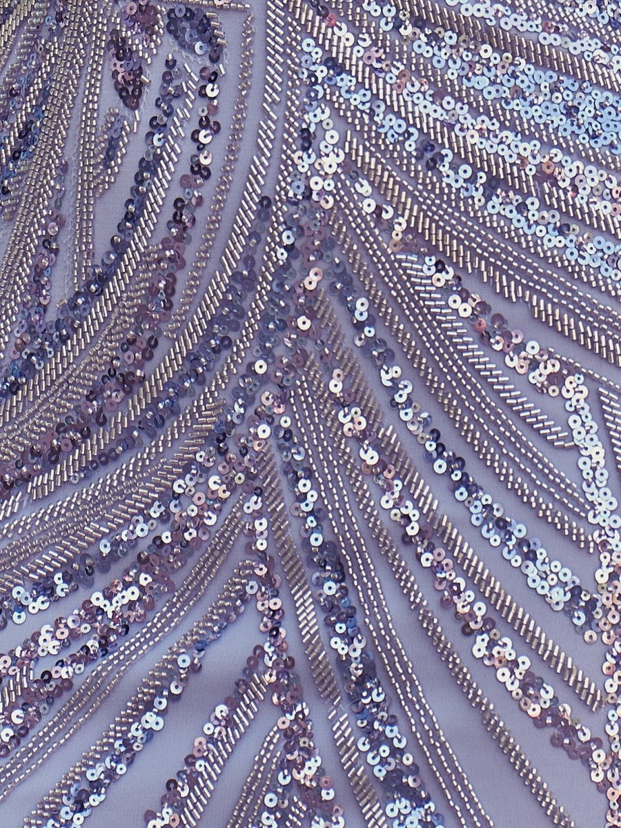 Briallen | Periwinkle- Sheath V Neck Sequined Short Homecoming Dresses