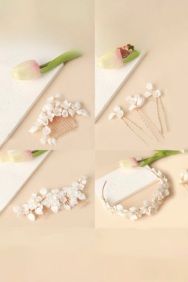 Bridal Leaf Hair Comb - KissProm