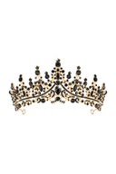 Bronze Black Crystal Tiara - KissProm