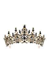 Bronze Black Crystal Tiara - KissProm