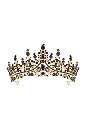 Bronze Black Crystal Tiara - KissProm