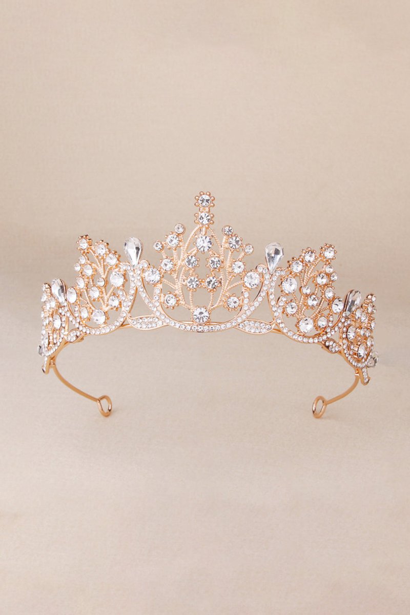 Bronze Princess Rhinestone Crowns for Women - KissProm