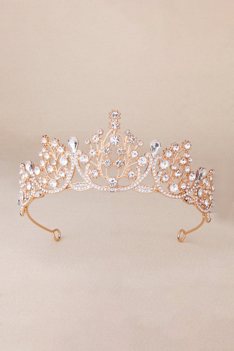 Bronze Princess Rhinestone Crowns for Women - KissProm