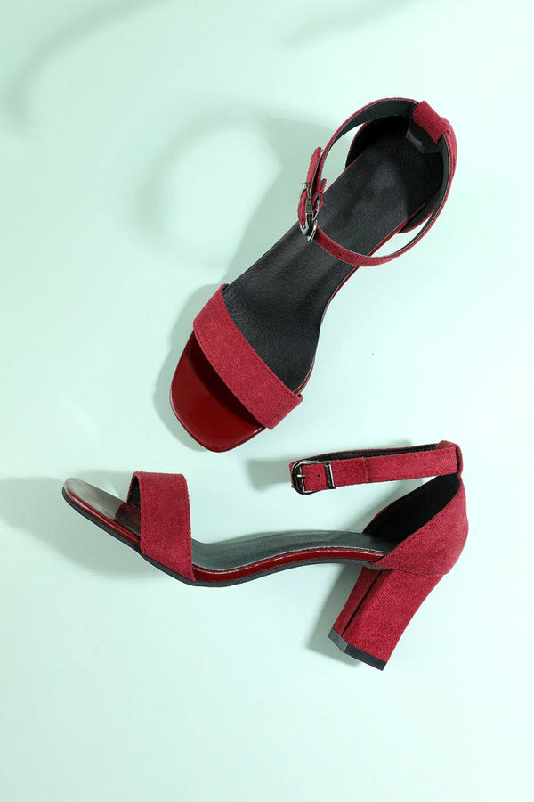 Burgundy Party Shoes - KissProm