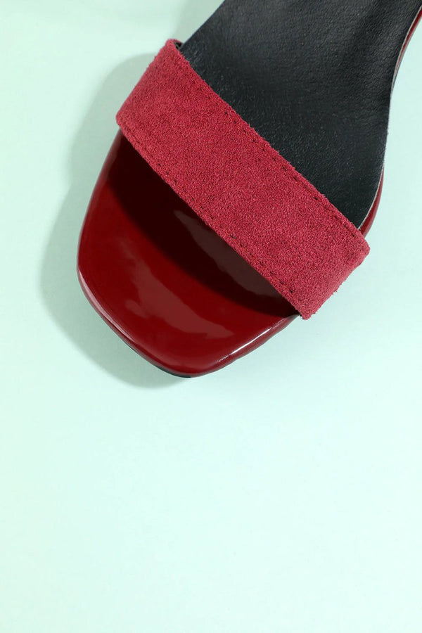 Burgundy Party Shoes - KissProm