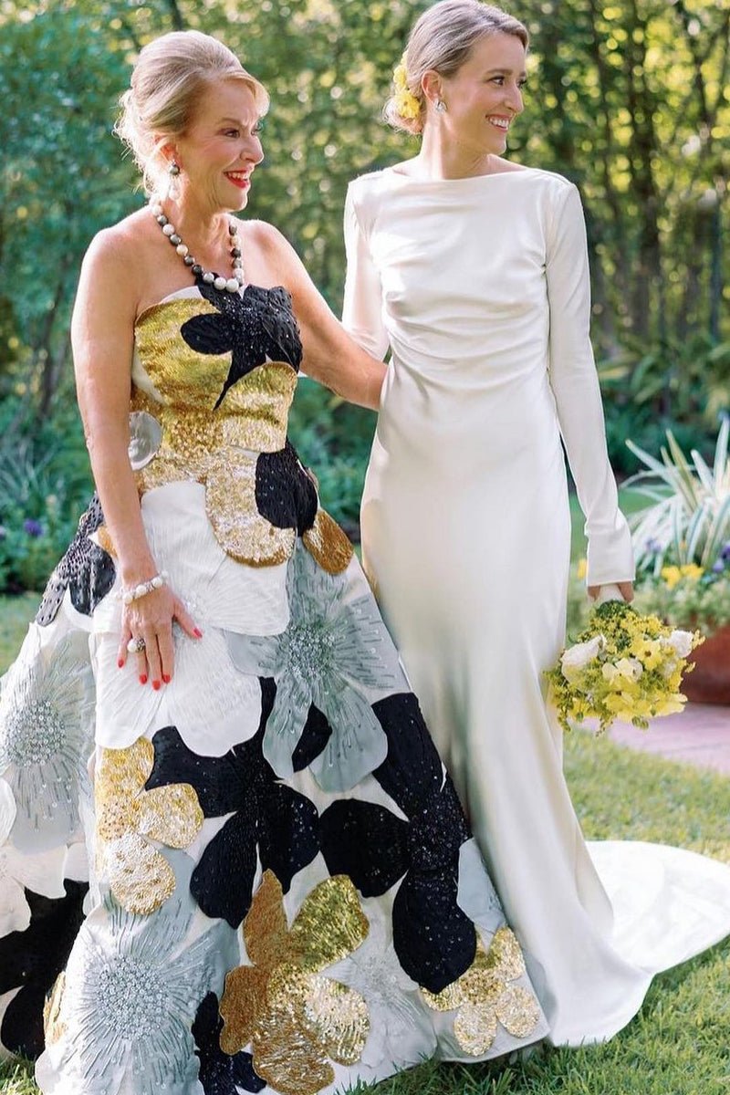 Sheath Backless Long Sleeves White Soft Satin Wedding Dresses