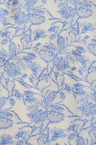 Caelith | Blue - Strapless Mermaid Floral Jacquard Long Formal Prom Dresses With Slit - KissProm