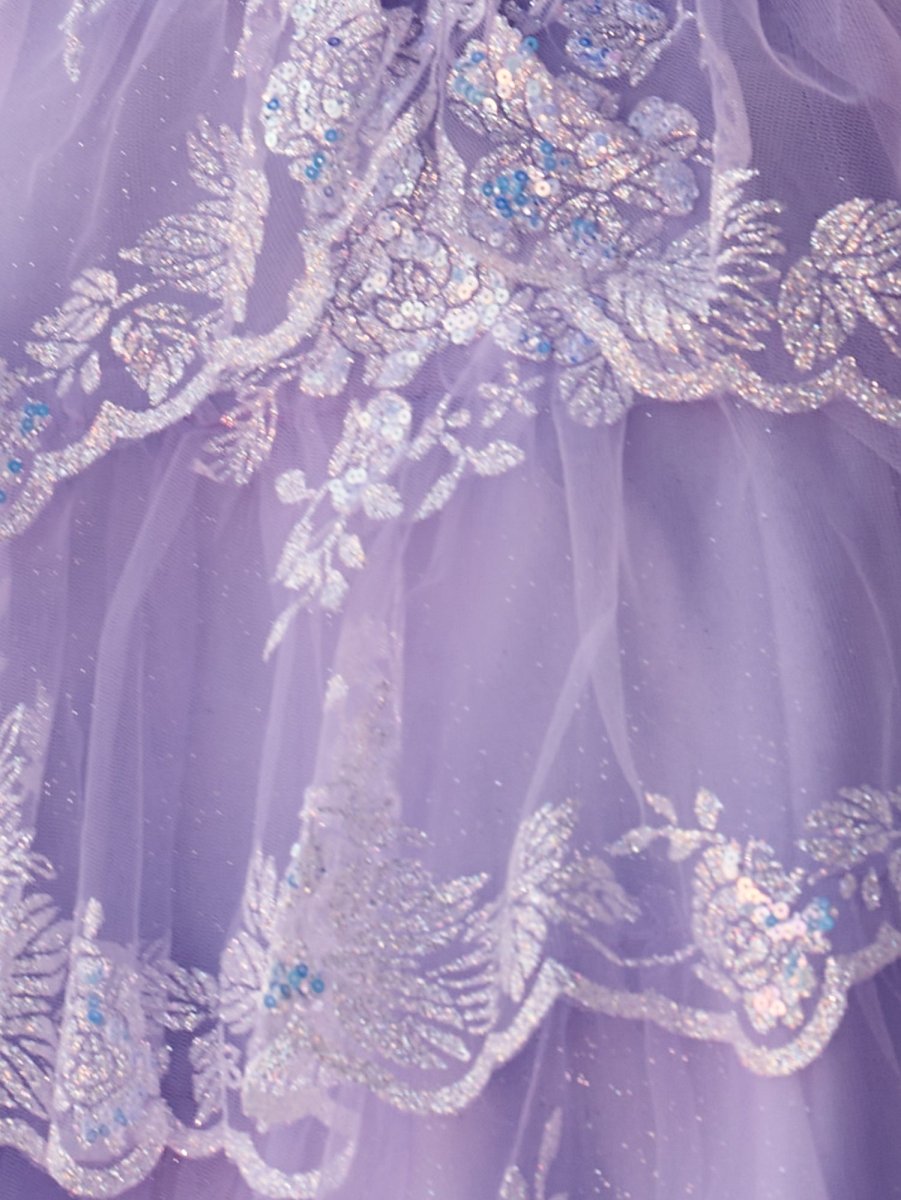 Cassiope | Lavender - A Line V Neck Sequins Short Homcoming Dresses With Appliques