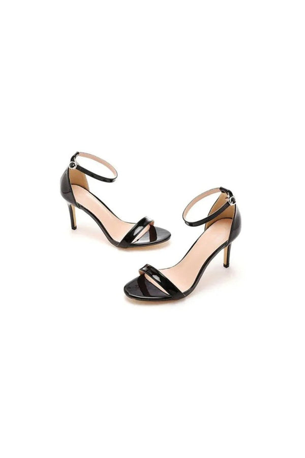 Casual Open Toe Stiletto Ankle - strap High Heels - KissProm
