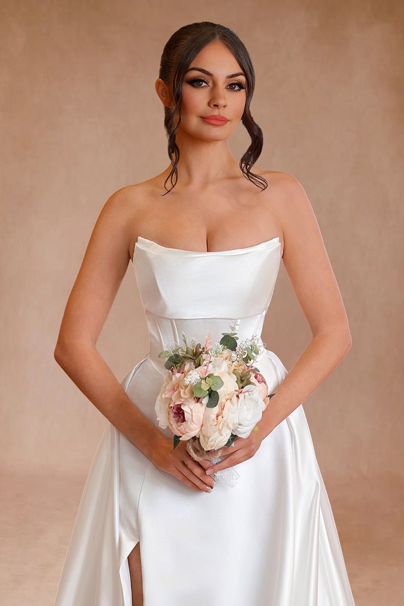 Smok Morph Pod 40 Ladivine 7484W Simple Bridal Gown Long Corset Wedding Dress Smok Morph Pod 40 Ladivine 7484W Simple Bridal Gown Long Corset Wedding Dress