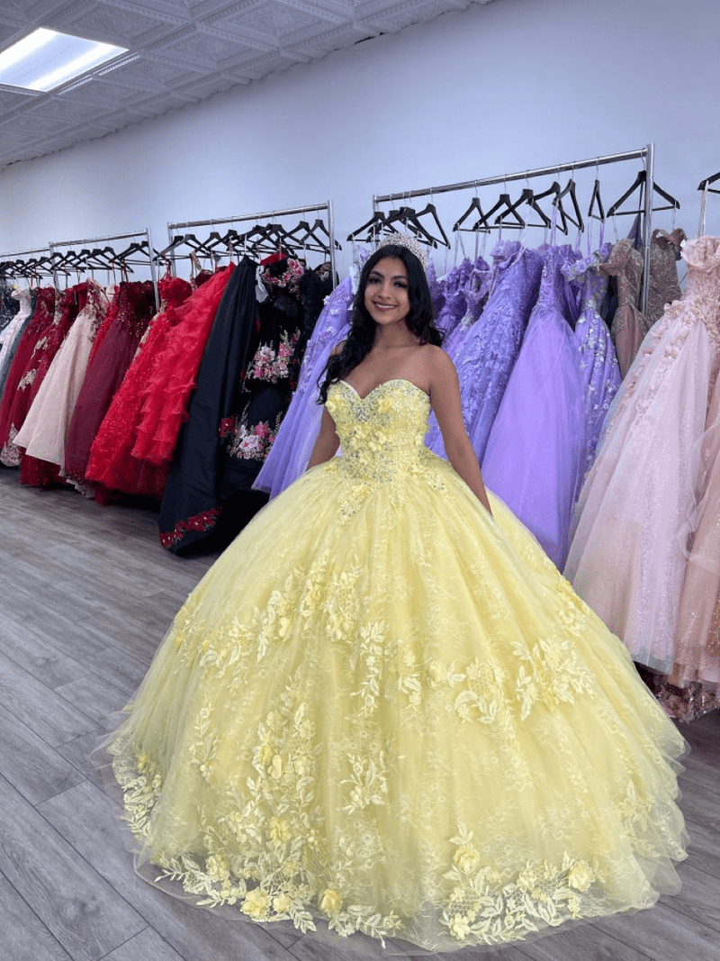 Puffy Quinceanera Dress Sweet 16 Dress With Detachable Cowl Cape Long Ball Gown Yellow Prom Gown main image 1