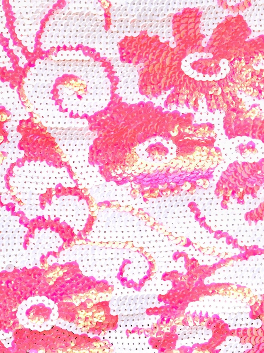 Christine | Pink V Neck Sequins Bodycon Short Mini Cocktail Dress