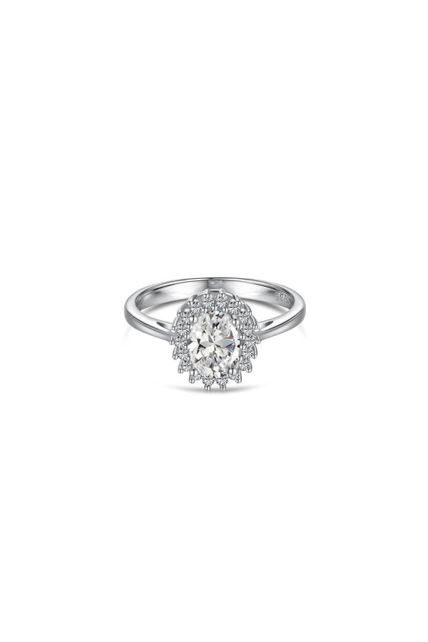 Citrine Oval Sparkle Cocktail Ring - KissProm