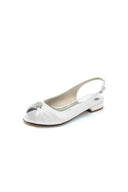 Open Toe Flats with Bow Cocktail - KissProm