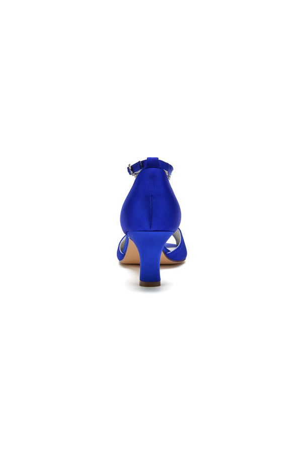 Cocktail Open Toe Tassel Strap Chunky Heels - KissProm