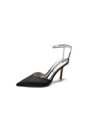 Cocktail Pointed Toe Crystal Strap High Heels – Shoes by KissProm | Available at KissProm