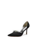 Cocktail Pointed Toe Pearl Heels - KissProm