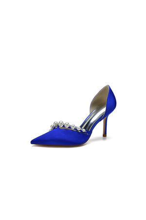 Cocktail Pointed Toe Pearl Heels - KissProm