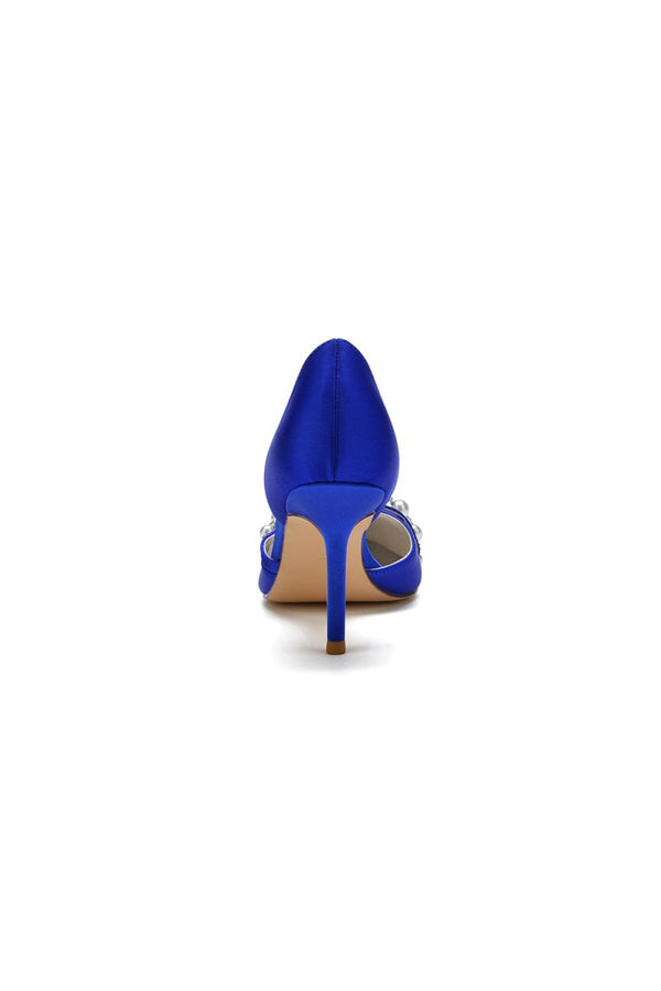 Cocktail Pointed Toe Pearl Heels - KissProm