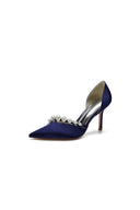 Cocktail Pointed Toe Pearl Heels - KissProm