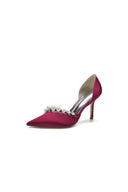 Cocktail Pointed Toe Pearl Heels - KissProm