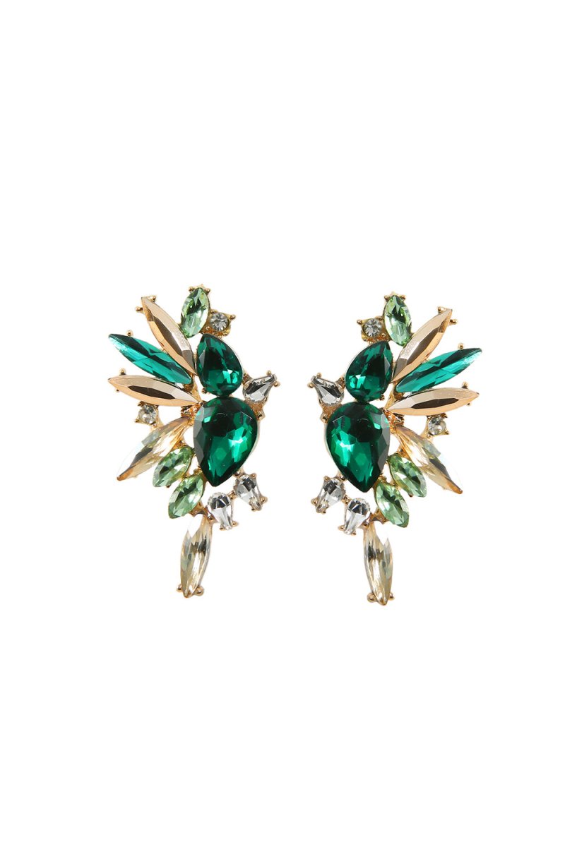 Colorful Crystal Cluster Drop Dangle Earrings - KissProm