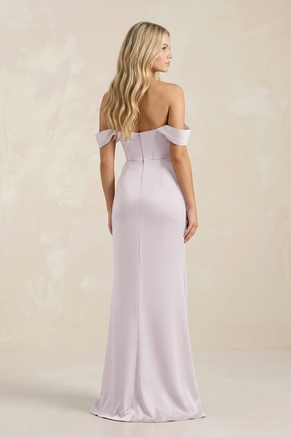 Cowl Neck Sheath Satin Bridesmaid Dress With Detachable Sleeves in Dusk - KissProm Bridesmaid Dresses