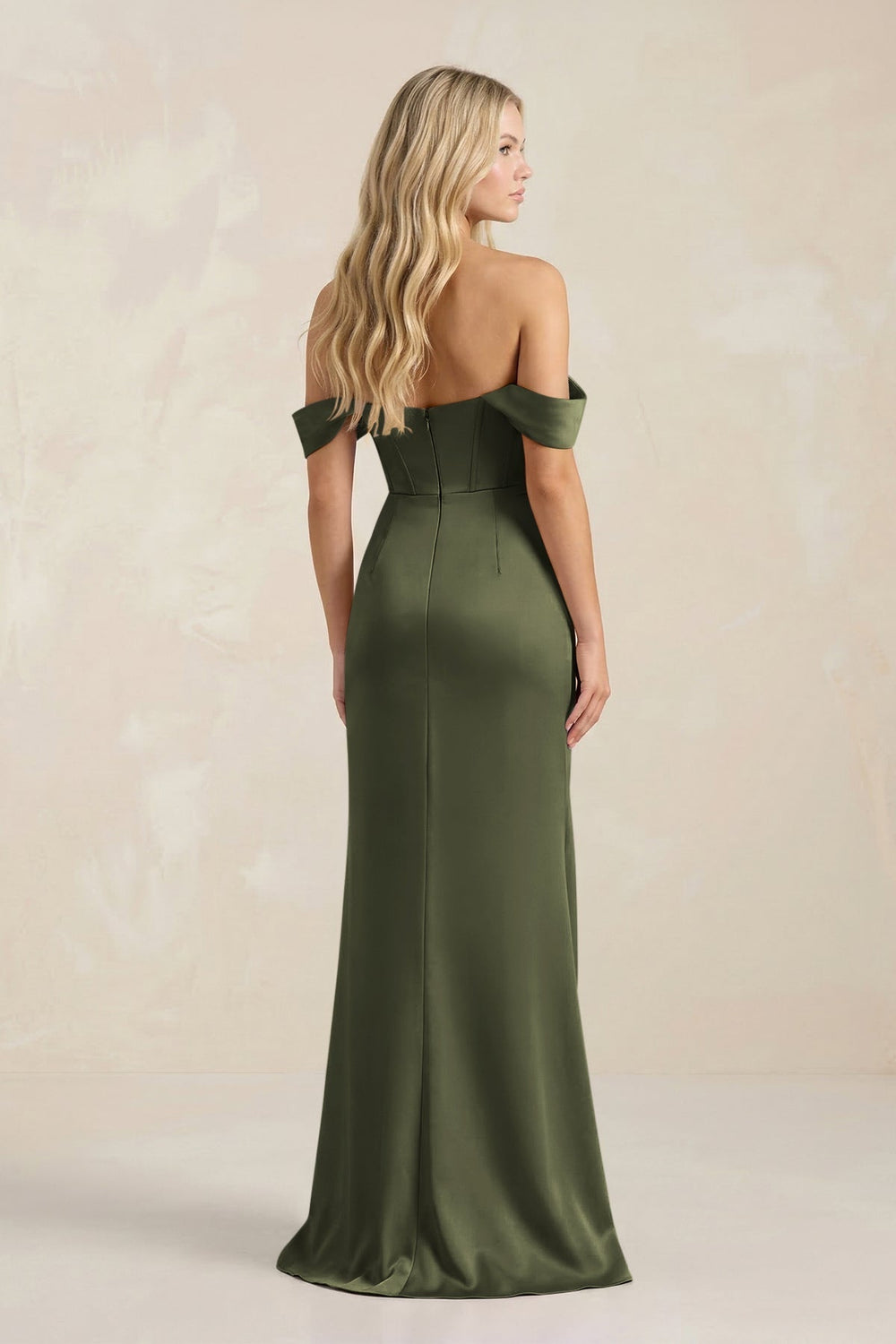 Cowl Neck Sheath Satin Bridesmaid Dress With Detachable Sleeves in Willow Green - KissProm Bridesmaid Dresses