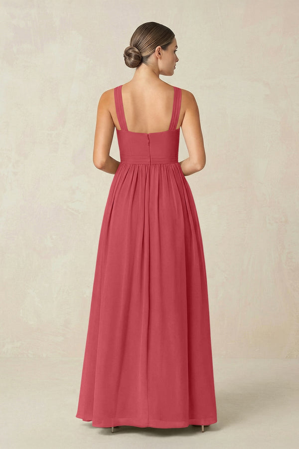 cross neck formal dress Atria Criss-Cross Halter Long Prom Dress
