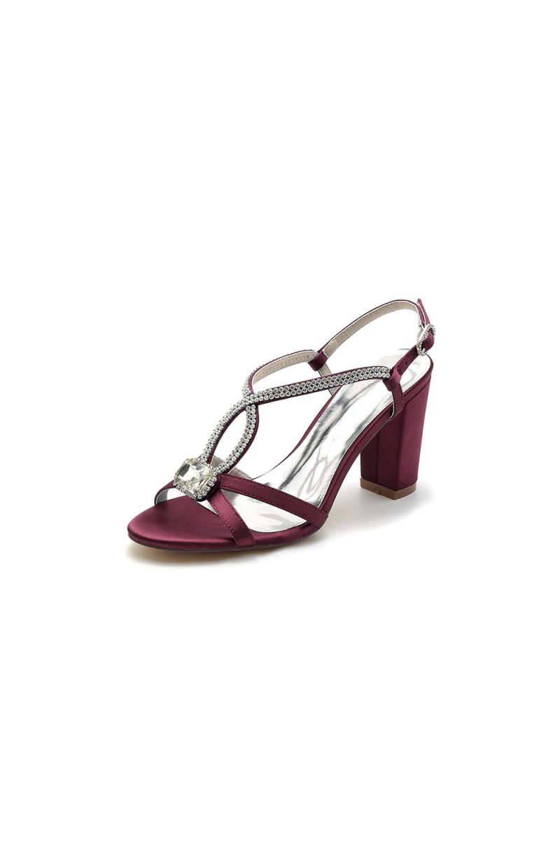 Cross Strap Open Toe High Heels Party shoes - KissProm