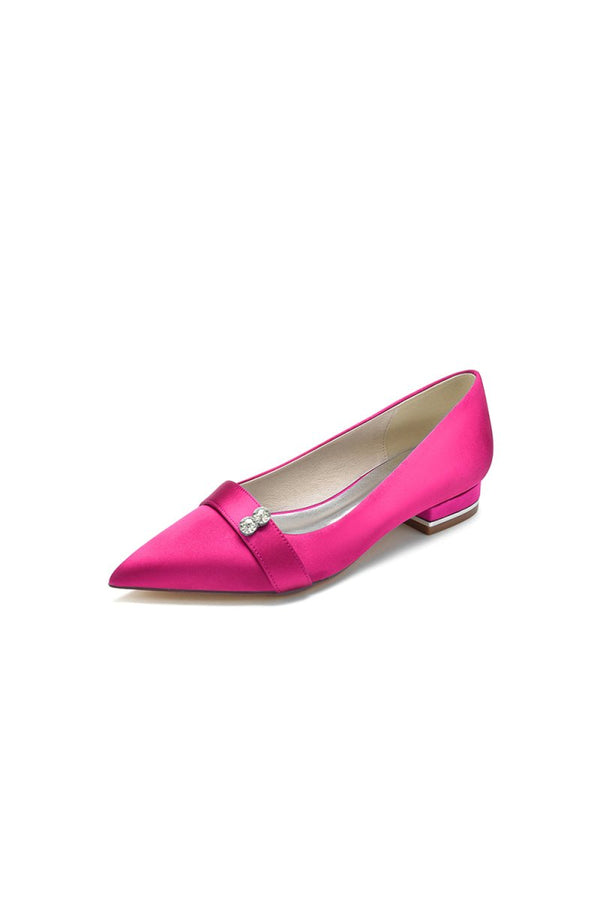 Crystal Cocktail Pointed Toe Flats - KissProm
