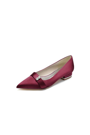 Crystal Cocktail Pointed Toe Flats - KissProm