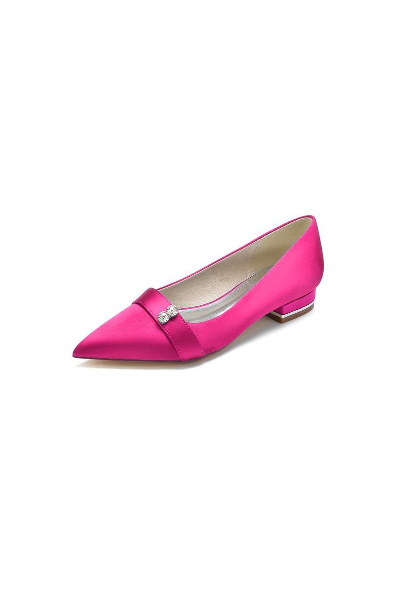 Crystal Cocktail Pointed Toe Flats - KissProm
