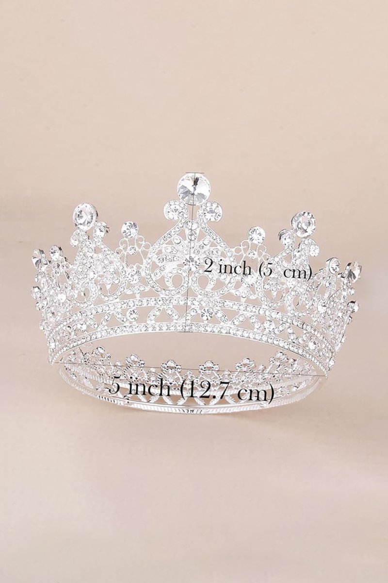 Crystal Full Round Wedding Crown - KissProm