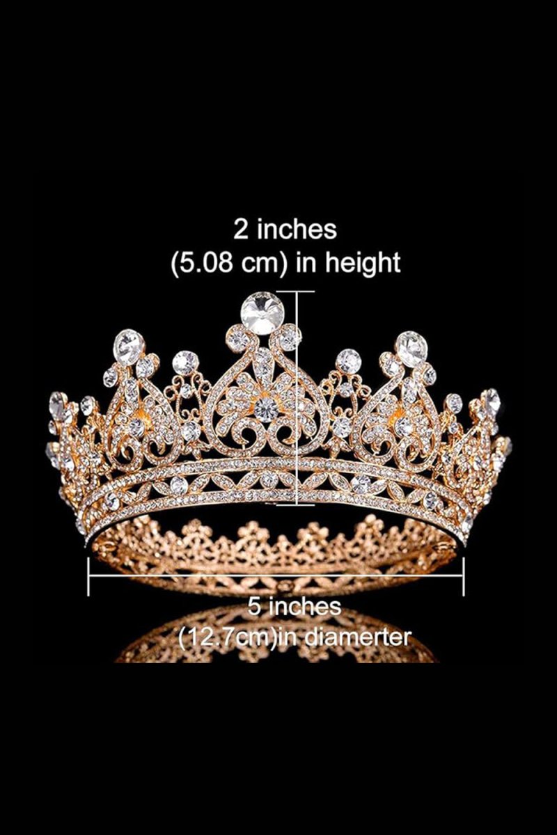 Crystal Full Round Wedding Crown - KissProm