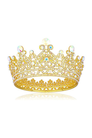 Crystal Full Round Wedding Crown - KissProm