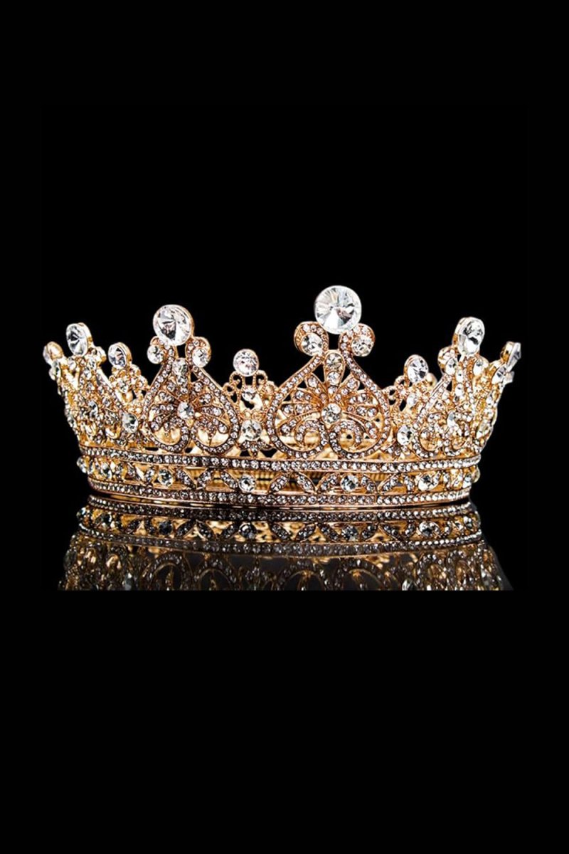 Crystal Full Round Wedding Crown - KissProm